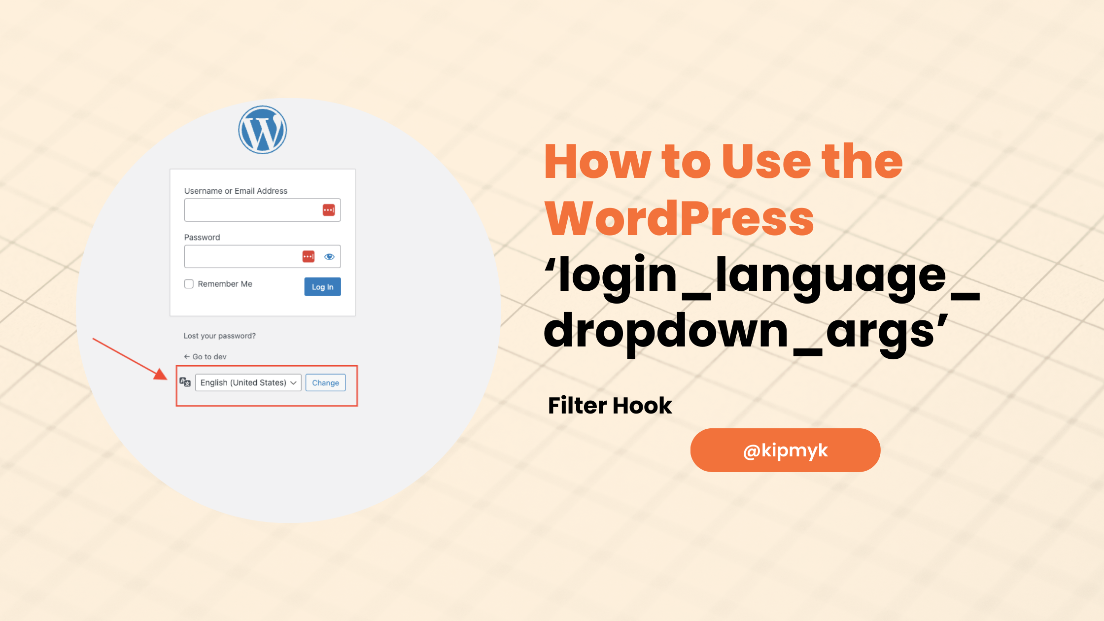 How to Use the WordPress  ‘login_language_dropdown_args’ Filter Hook
